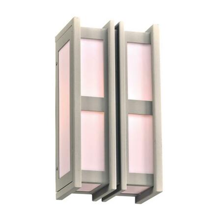 PLC Freeport Silver Exterior Wall Light - Small 16632SL